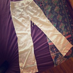 Love tree white linen pants